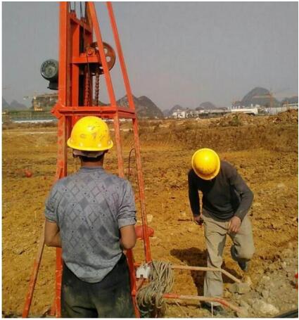 毛公鐵礦橋梁工程基礎持力層觸探項目